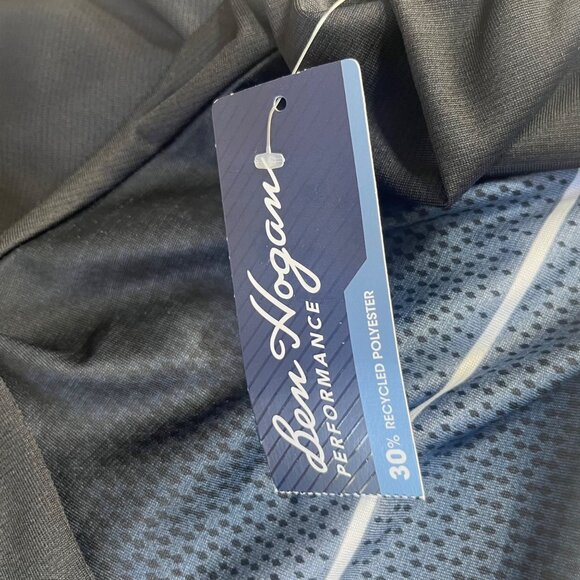 Ben Hogan Golf Polo Shirt Mens Small Black Blue New Moisture Wicking UPF15 - Picture 9 of 9